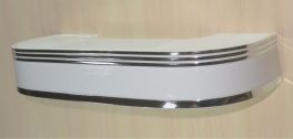 «Галант» с поворотами «Элегант» 7см белый с серебром (011) Цвет Галант Элегант белый с серебром (011) Размер карниза, м 2,00 Количество полозьев 3