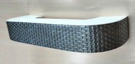 «Галант» с поворотами «Стенли» 7см серый Цвет серый Размер карниза, м 2,00 Количество полозьев 2