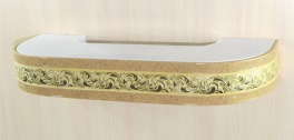 «Галант» с поворотами «Милана» 6см песок Цвет Галант Милана песок Размер карниза, м 3,20 Количество полозьев 2