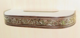 «Галант» с поворотами «Камелия» 6см шоколад (503) Цвет Галант Камелия шоколад (503) Размер карниза, м 3,50 Количество полозьев 3
