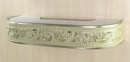 «Галант» с поворотами «Венера» 7см беж (433) Цвет Галант Венера беж/сатин (433) Количество полозьев 3 Размер карниза, м 3,80