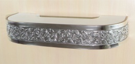 «Галант» с поворотами «Богемия» 7см хром (312) - ВЫВОД Цвет Богемия хром (312) Количество полозьев 2 Размер карниза, м 2,80